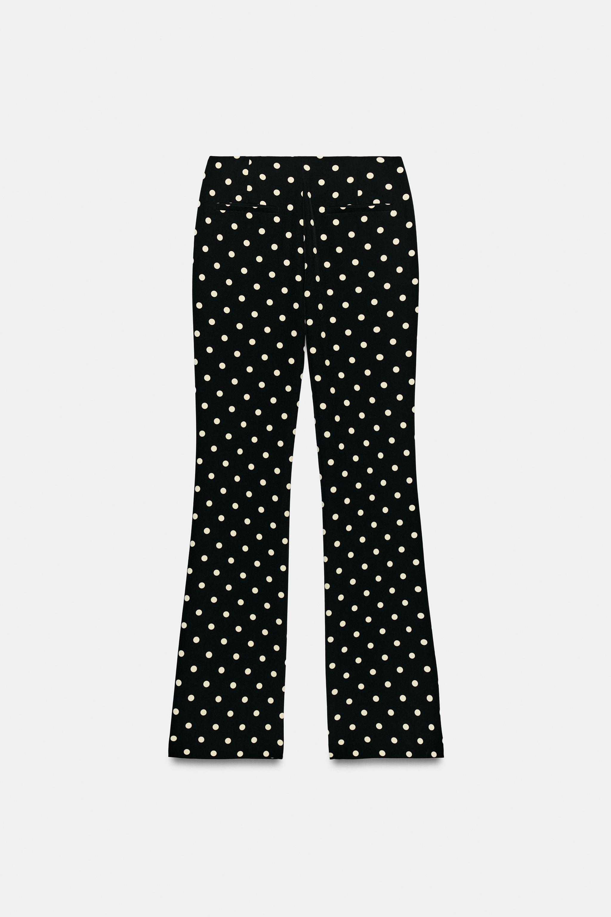 POLKA DOT FLARE PANTS